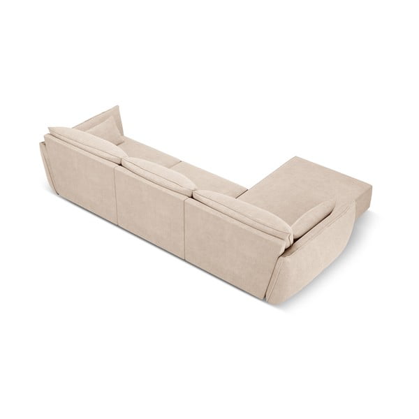 Smėlio spalvos kampinė sofa (kairysis kampas) Vanda - Mazzini Sofas-image-3