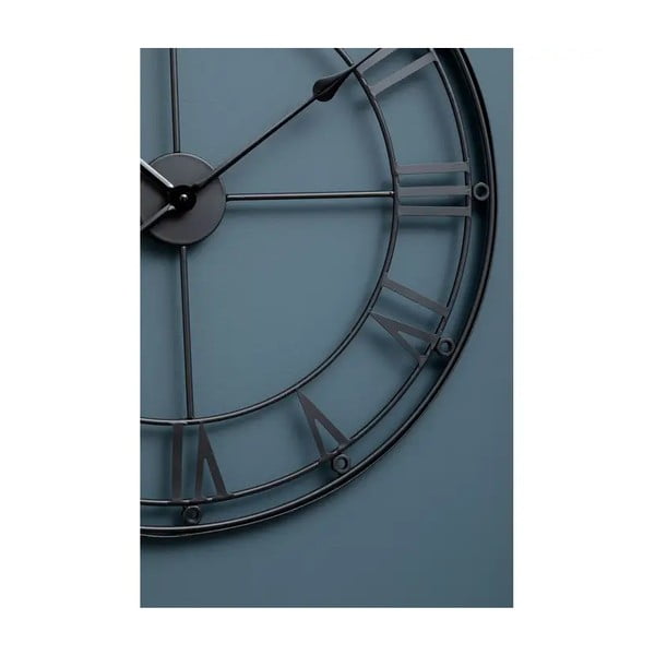 Matinis juodas sieninis laikrodis Premier Housewares, ⌀ 59 cm-image-2