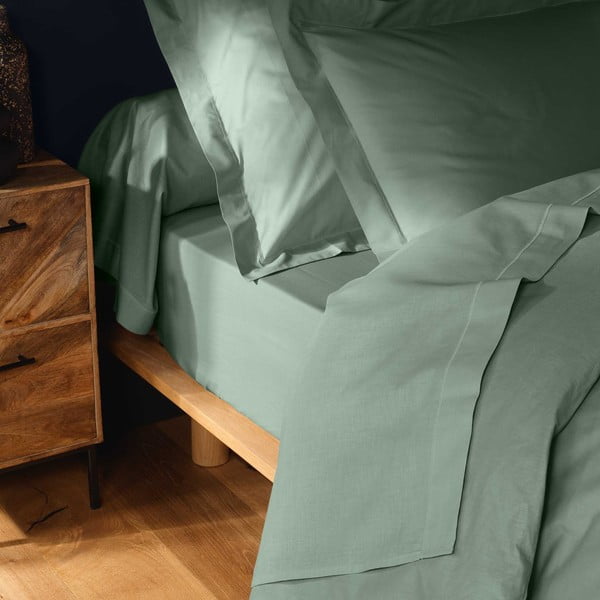 Paklodė iš medvilnės šviesiai žalios spalvos 180x290 cm Lina – douceur d'intérieur-image-2