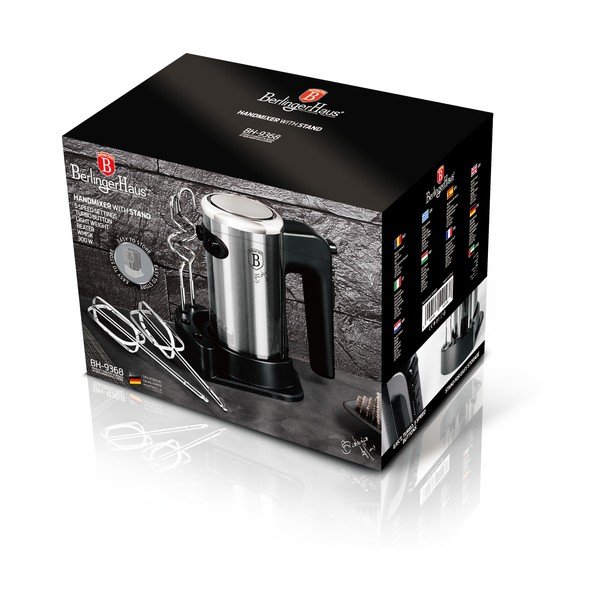 Rankinis plaktuvas Black Silver Collection - BerlingerHaus-image-2