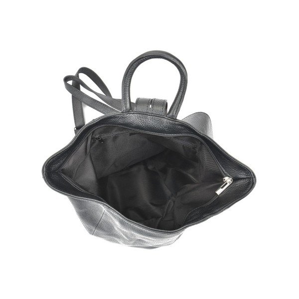 Juoda odinė kuprinė Anna Luchini Makna-image-3