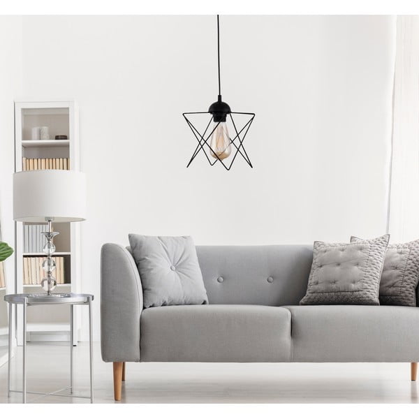 Kabantis šviestuvas juodos spalvos – Opviq lights-image-2