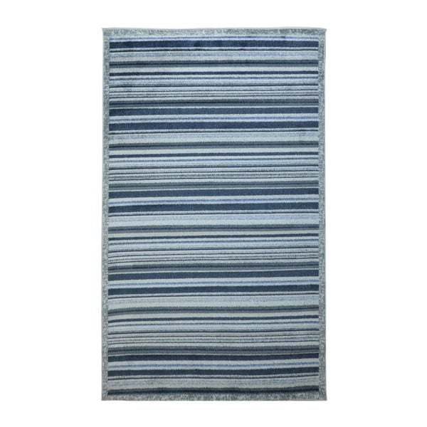 Mėlynai pilkos spalvos kilimas Webtappeti Linijos, 137 x 200 cm