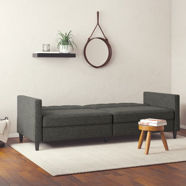 Sulankstoma sofa pilkos spalvos 82 cm Hartford – Støraa-image-1
