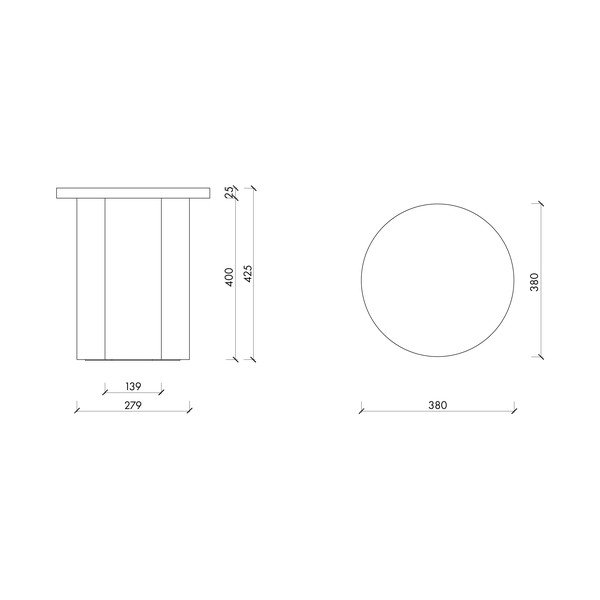 Raudonos spalvos taburetė Oly – noo.ma-image-3