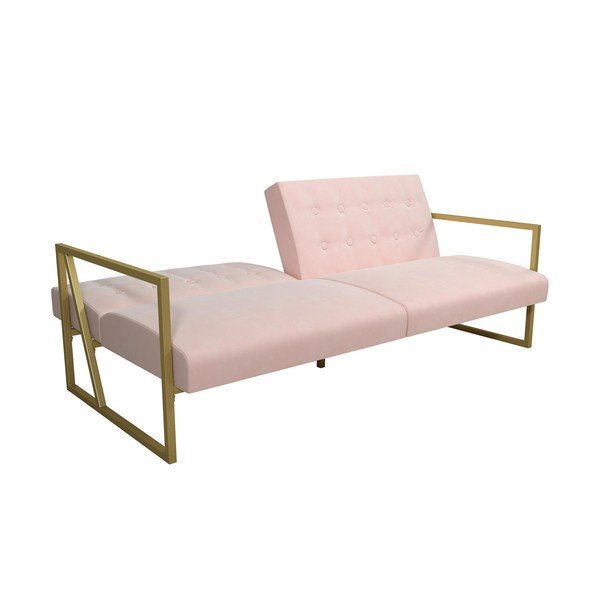 Rožinės spalvos sofa iš velveto 185 cm Lexington – Støraa-image-4
