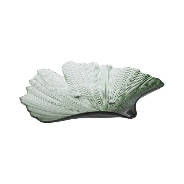 Iš stiklo dekoratyvinis padėklas 31x33 cm Gingko – Ixia-image-2