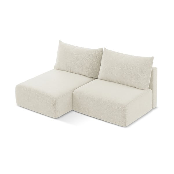 Kreminės spalvos sulankstoma/su sandėliavimo vieta kampinė sofa (su kairiuoju kampu) Kalena – Makamii-image-4