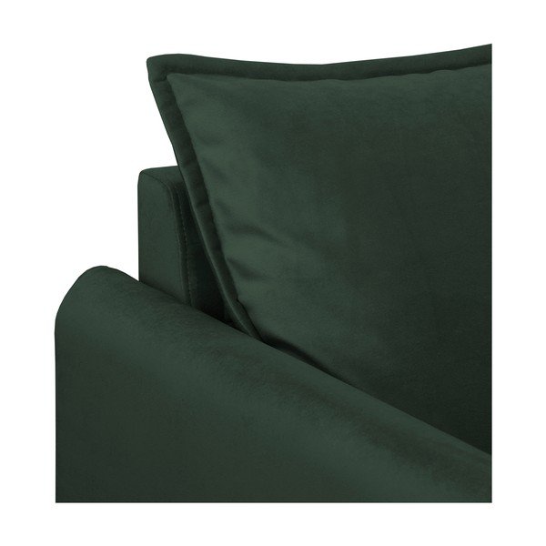 Tamsiai žalios spalvos iš velveto sofa 138 cm Juli – Ropez-image-4