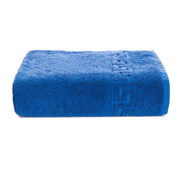 Tamsiai mėlynas medvilninis vonios rankšluostis "Kate Louise Pauline", 70 x 140 cm