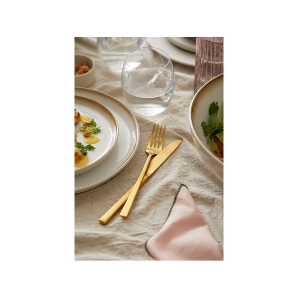 Žalvario spalvos plieniniai stalo įrankiai 16 vnt. Brass – Bitz-image-4