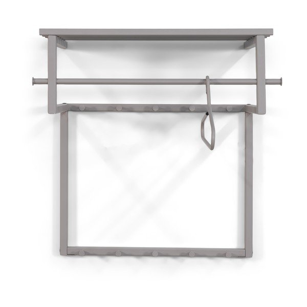Taupe spalvos iš metalo sieninė lentyna su lentyna 76 cm Rizzoli – Spinder Design-image-2