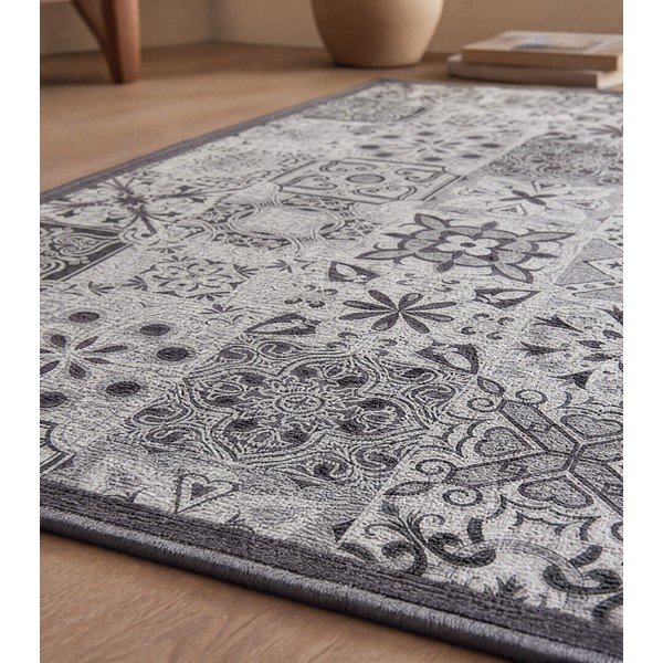 Skalbiamas kilimas pilkos spalvos 50x120 cm Persane – douceur d'intérieur-image-1