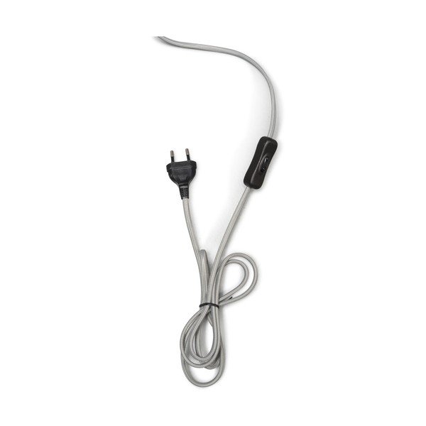 Stalinė lempa su juodu gaubtu ir perdirbto stiklo struktūra Good&Mojo Murano, ⌀ 47 cm-image-2