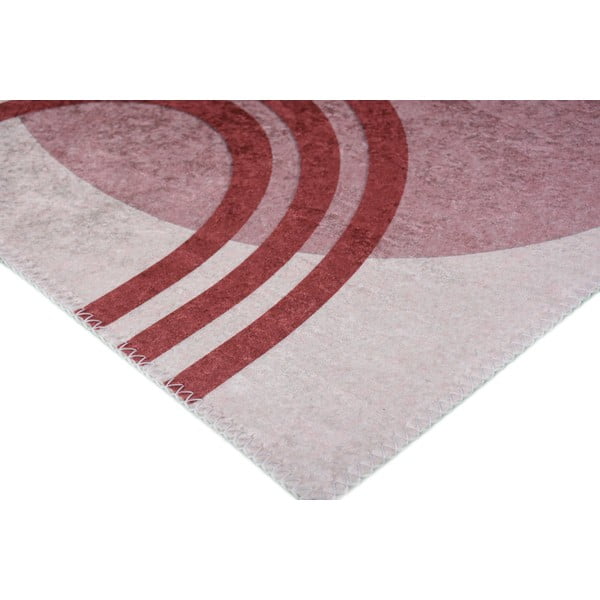 Raudonas/baltas plaunamas kilimas 120x180 cm - Vitaus-image-2