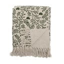 Žalios spalvos/kreminės spalvos antklodė ir pledas 130x160 cm Maribelle – Bloomingville