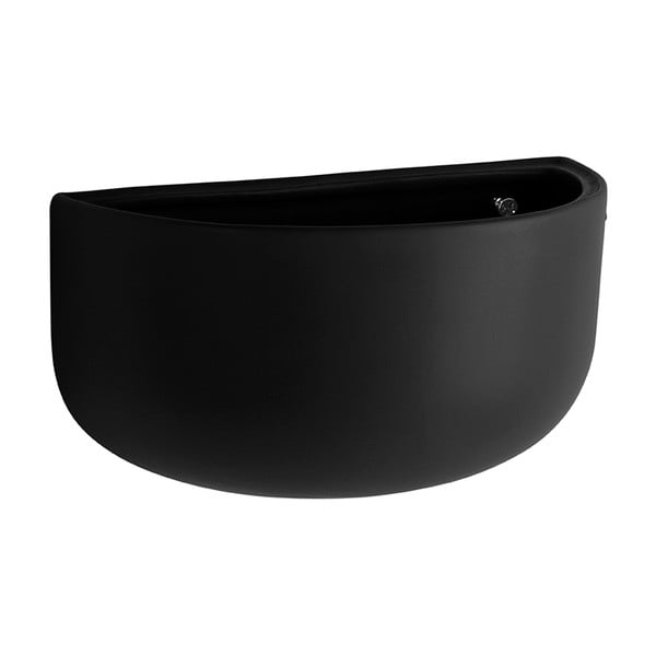 Matinis juodas keraminis sieninis vazonas PT LIVING Nest-image-1