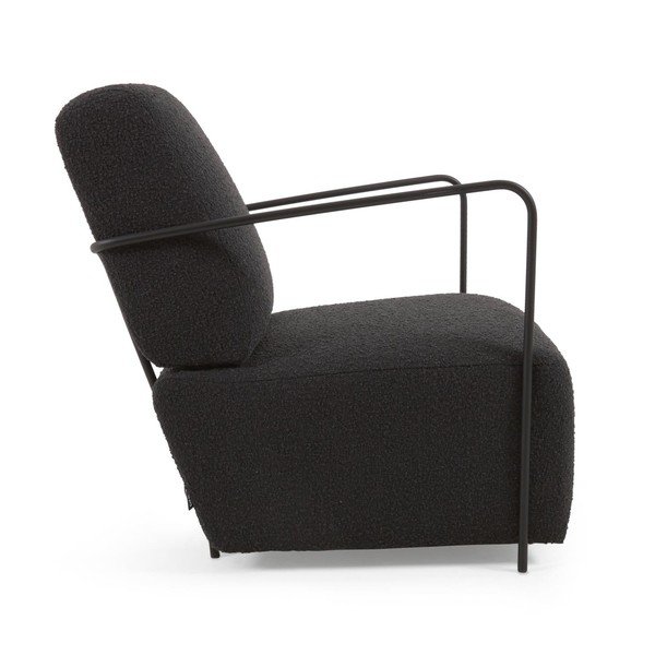 Juodas fotelis Gamer - Kave Home-image-2