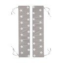 Pilkai smėlinės spalvos užvalkalai vaikiškam sodo rinkiniui 2 vnt. 18x90 cm Little Stars – Roba