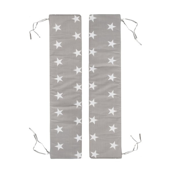 Pilkai smėlinės spalvos užvalkalai vaikiškam sodo rinkiniui 2 vnt. 18x90 cm Little Stars – Roba