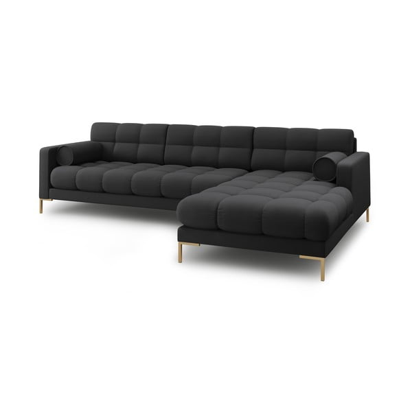 Kampinė sofa tamsiai pilkos spalvos (su dešiniuoju kampu) Bali – Cosmopolitan Design-image-4