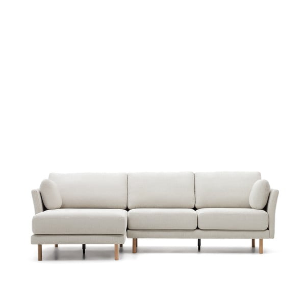 Kampinė sofa kreminės spalvos Gilma – Kave Home