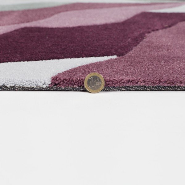 Pilkos ir violetinės spalvos kilimas "Flair Rugs" kilimai "Splinter Purple", 160 x 220 cm-image-1