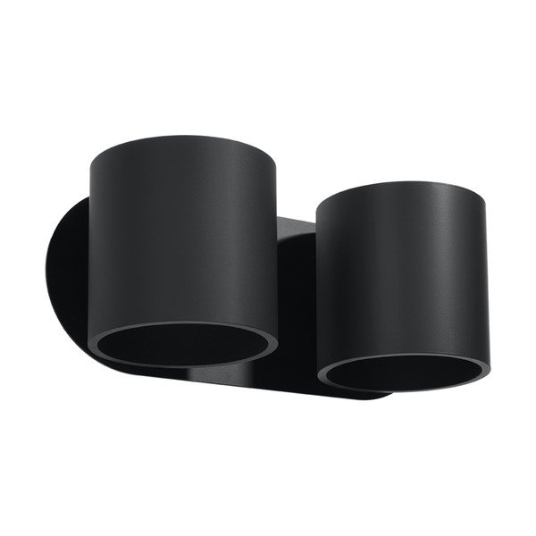 Juodos spalvos sieninis šviestuvas Solux Roda