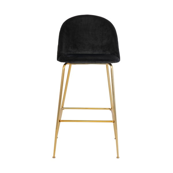 Iš aksomo baro taburėtės juodos spalvos 2 vnt. 108 cm Lausanne – House Nordic-image-1