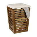 Tamsios natūralios spalvos iš medžio skalbinių krepšys 55 l Fondi – Wenko