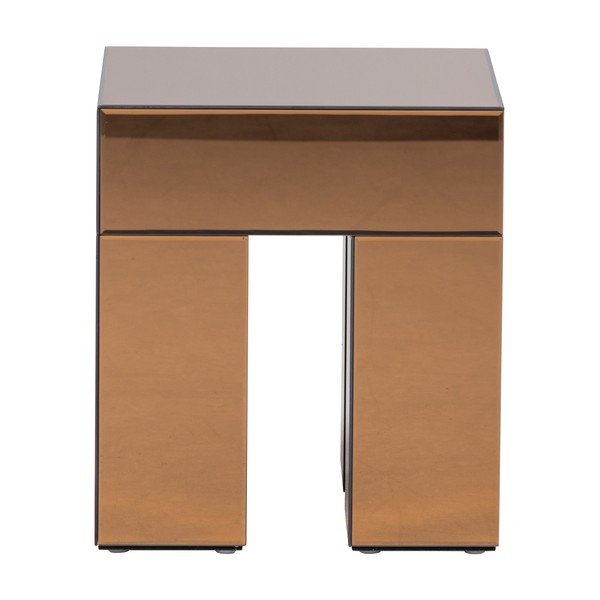 Blizgus šoninis stalas 45x45 cm Mirrox – WOOOD-image-2