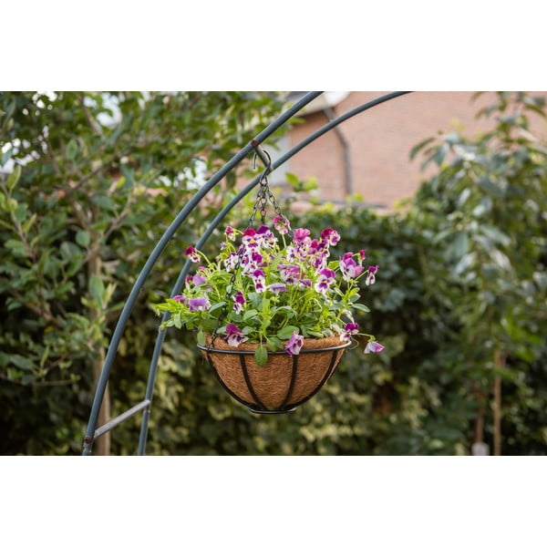 Pakabinamas metalinis krepšelis Esschert Design Flower, ⌀ 25,2 cm-image-1