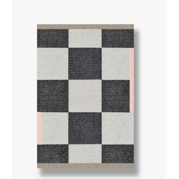 Skalbiamas kilimas juodos ir baltos spalvos 55x80 cm Square – Mette Ditmer Denmark