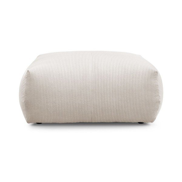 Iš kordinio velveto taburetė kreminės spalvos Voltaire – Bobochic Paris