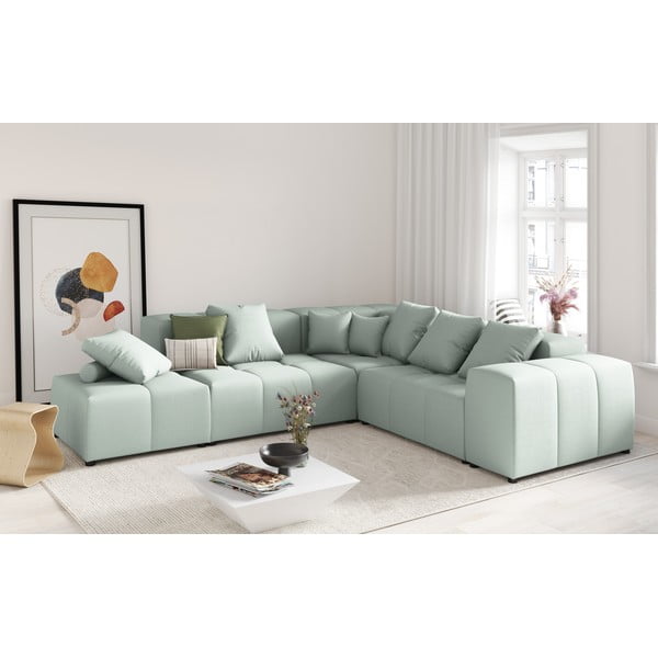 Žalias/turkio spalvos modulinės sofos atlošas Rome - Cosmopolitan Design-image-1