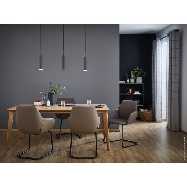 Kabantis šviestuvas juodos spalvos LED su pritemdymo funkcija Stina – Fischer & Honsel-image-4