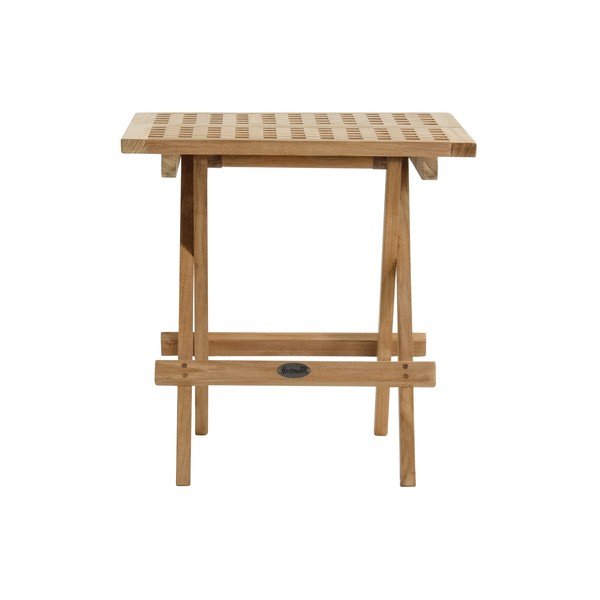 Iš tikmedžio masyvo sodo šoninis staliukas 50x50 cm Skagen – Hartman-image-1