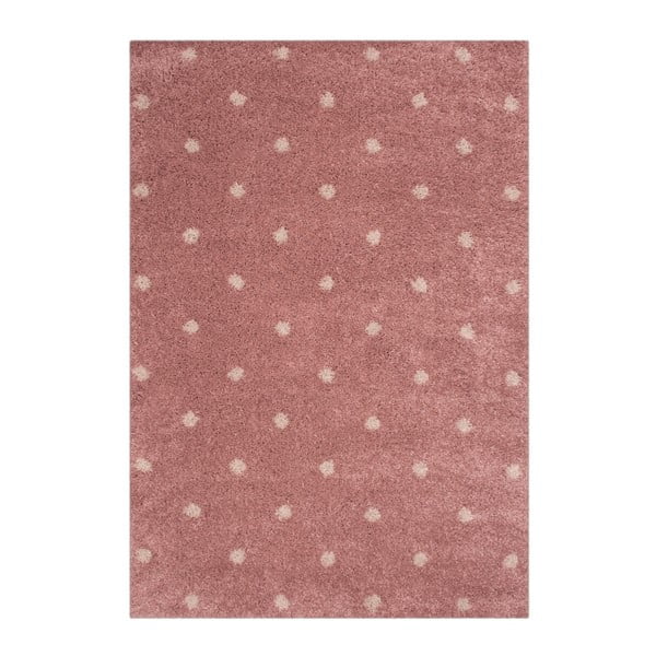 Vaikiškas rožinis kilimas "Zala Living Dots", 120 x 170 cm