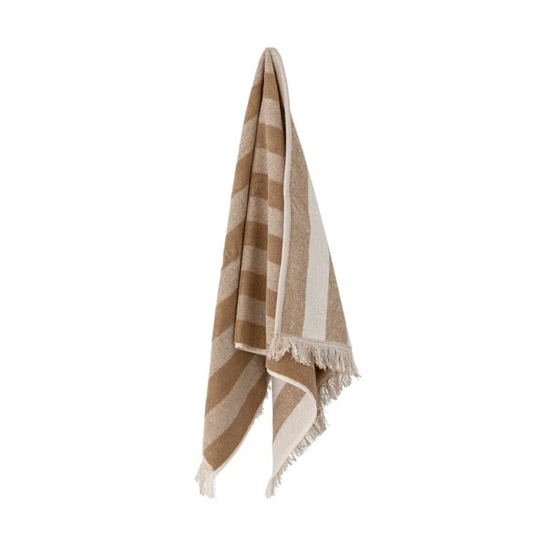 Vonios rankšluostis rudos spalvos/smėlio spalvos iš medvilnės 70x140 cm Elaia – Bloomingville-image-4