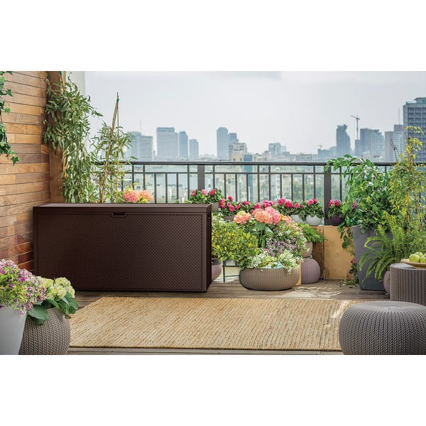 Sodo daiktadėžė tamsiai rudos spalvos Emily – Keter-image-1