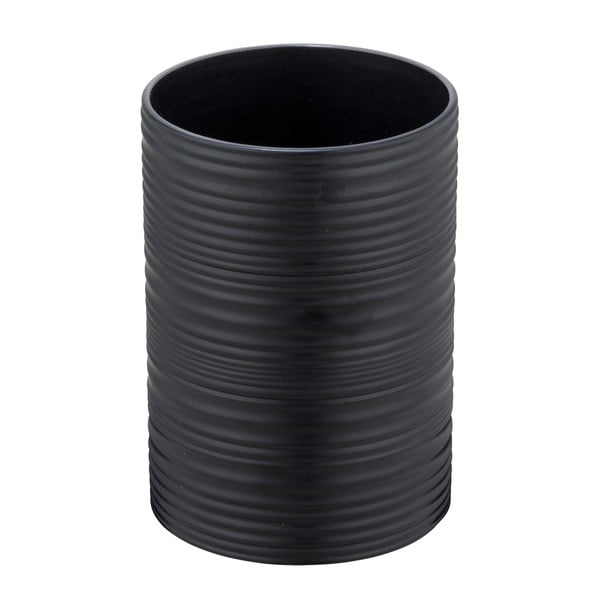 Juodos spalvos iš plastiko dantų šepetėlio indas Lyon – Allstar