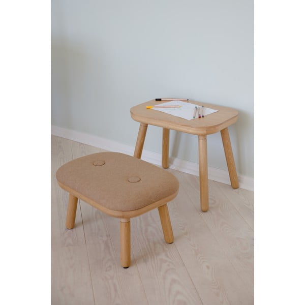 Natūralios spalvos/šviesiai rudos spalvos taburetė Paff Low – UMAGE-image-1