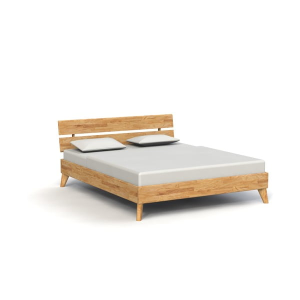 Ąžuolinė dvigulė lova 160x200 cm Greg 2 - The Beds