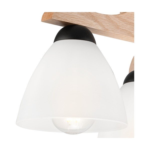 Lubinis šviestuvas baltos spalvos ø 16 cm su stiklo gaubtu Andreas – LAMKUR-image-3