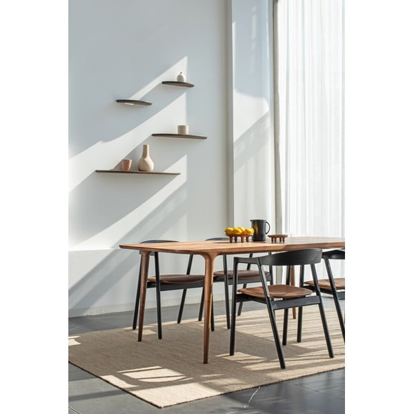 Iš ąžuolo masyvo valgomojo kėdė rudos spalvos Muna – Gazzda-image-2