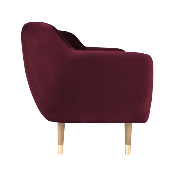 "Mazzini Sofas Amelie" dvivietė bordo spalvos sofa-image-2