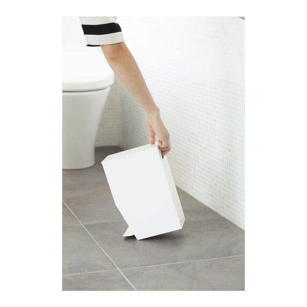Iš plastiko šiukšliadėžė baltos spalvos su pedalu 3,9 l Tower – YAMAZAKI-image-2