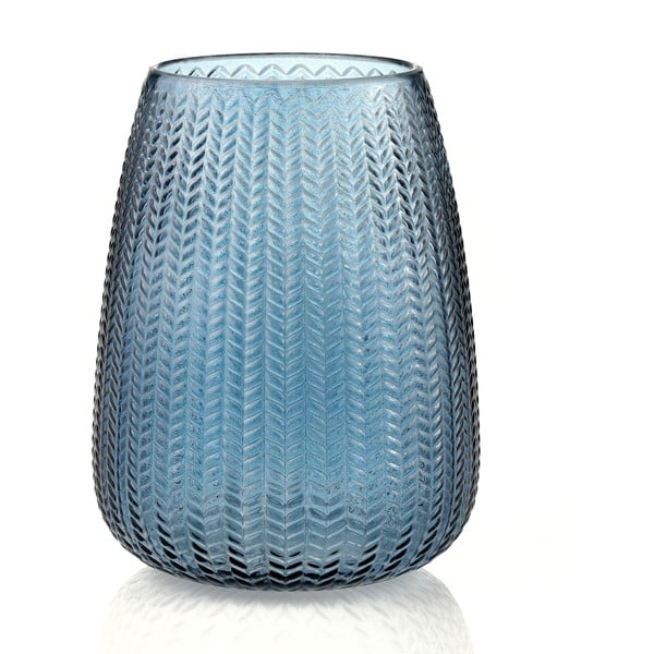 Vaza iš stiklo mėlynos spalvos (aukštis 24 cm) Sevilla – AmeliaHome