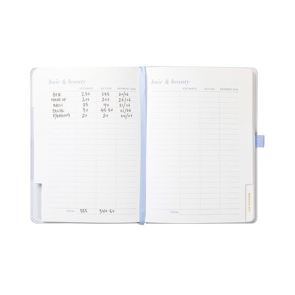 Sidabro spalvos užrašų knygutė vestuvių biudžetui Busy B-image-4