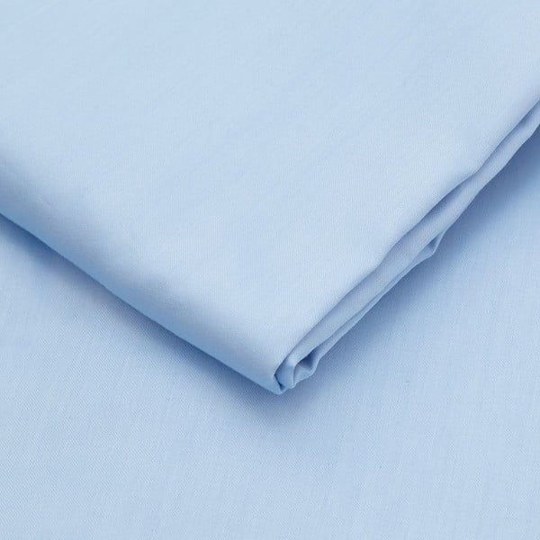 Viengulė patalynė šviesiai mėlynos spalvos iš satino medvilnės 140x200 cm – Mijolnir-image-1